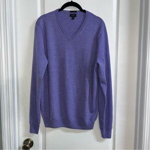 J. Crew  Purple V-Neck Sweater